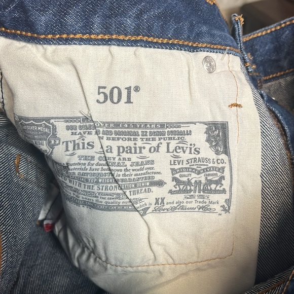 Levi’s 501 Distressed Shorts NWT - Picture 8 of 10